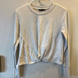 Women's White Long Sleeve Top